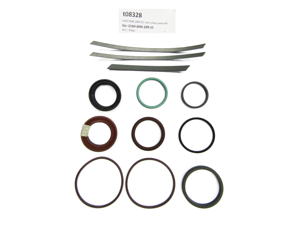 KIT DE SELLOS VITON PARA CILINDRO Z160-103- 40/25/80,00-206/B1/S5 (3)