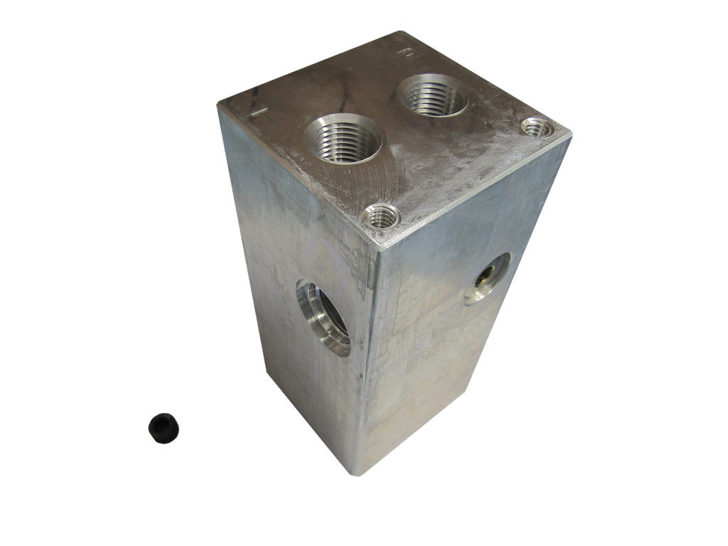 DAMAN MANIFOLD DE 3 ESTACIONES CETOP 3 EN ALUMINIO CON CAVIDAD AD03P032P C (2)